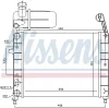 Превью - 61845 NISSENS Радиатор, охлаждение двигателя (фото 5)