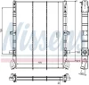 64074 NISSENS Радиатор, охлаждение двигателя