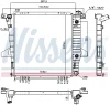 66855 NISSENS Радиатор, охлаждение двигателя