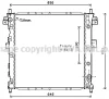 DWA2105 AVA Радиатор, охлаждение двигателя