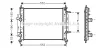FTA2260 AVA Радиатор, охлаждение двигателя