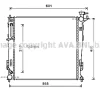 KAA2214 AVA Радиатор, охлаждение двигателя