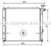 KAA2272 AVA Радиатор, охлаждение двигателя