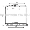 OLA2590 AVA Радиатор, охлаждение двигателя