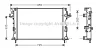 RTA2292 AVA Радиатор, охлаждение двигателя