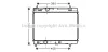 TOA2357 AVA Радиатор, охлаждение двигателя