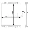 CR 113 000S KNECHT/MAHLE Радиатор, охлаждение двигателя