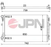60C9069-JPN JPN Радиатор, охлаждение двигателя