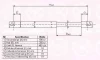 05237120 KLOKKERHOLM Газовый амортизатор крышки багажника, заднего стекла, капота