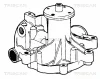 8600 27732 TRISCAN Водяной насос, охлаждение двигателя