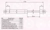 25547105 KLOKKERHOLM Газовый амортизатор крышки багажника, заднего стекла, капота