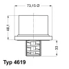 Превью - 4619.80 WAHLER Термостат, охлаждающая жидкость (фото 2)