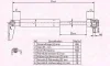 34397101 KLOKKERHOLM Газовый амортизатор крышки багажника, заднего стекла, капота