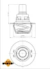 725141 NRF Термостат, охлаждающая жидкость