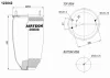 38608P AIRTECH Пневмоподушка без стак. кон. 259-449 2шп.m12x1.75 1шп.шт.m12x1.5 низ.1отв.m12x1.75 ror