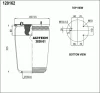 3836-01P AIRTECH Пневмоподушка без стак с отбойн. 836mb 3шп.m10 1отв-шт.m16 смещ.28 н:1отв.d150.8 daf