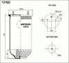 32619P AIRTECH Пневмоподушка без стак. 4022np02 2шп. м12 1отв. штуц. м22х1.5 1шп.штуц. м16 saf2619v