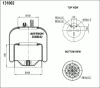 34390-02K AIRTECH Пневмоподушка со стак. 2шп-шт.m16+m16/24 смещ.26 поршень сталь 1отв.m16 мв actros