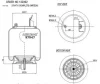 37947K AIRTECH Пневмоподушка со стак. верх: 1шп-шт.m24x1.5 m16x1.5 низ: 1шп. m14 volvo