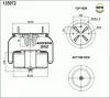 36762K AIRTECH Пневмоподушка со стак. перед. 2шп.м10х1.5 1шт. volvo fm7-fm12/fh12/fss air/chh low/xlow