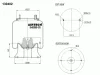 34156-01 K AIRTECH Пневмоподушка со стаканом ror 4156np07