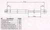 65217100 KLOKKERHOLM Газовый амортизатор крышки багажника, заднего стекла, капота