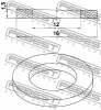 Превью - 88430-121615C FEBEST Уплотнительное кольцо, резьбовая пробка маслосливн. отверст. (фото 2)