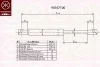 90167100 KLOKKERHOLM Газовый амортизатор крышки багажника, заднего стекла, капота