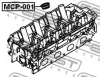 Превью - MCP-001 FEBEST Уплотнительное кольцо, шахта свечи (фото 2)