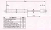 95207100 KLOKKERHOLM Газовый амортизатор крышки багажника, заднего стекла, капота