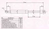 95427100 KLOKKERHOLM Газовый амортизатор крышки багажника, заднего стекла, капота