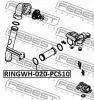 Превью - RINGWH-020-PCS10 FEBEST Прокладка, фланец охлаждающей жидкости (фото 2)