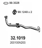 32.1019 ASSO Труба выхлопного газа