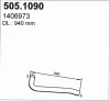 505.1090 ASSO Труба выхлопного газа