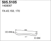 505.5105 ASSO Труба выхлопного газа
