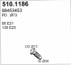 510.1186 ASSO Труба выхлопного газа