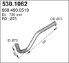 530.1062 ASSO Труба выхлопного газа