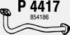 P4417 FENNO Труба выхлопного газа