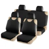 A0508015 ARNEZI Комплект чехлов-маек на сиденья с подголовниками однотонный черный 6 предметов a0508015