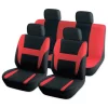 A0508002 ARNEZI Комплект чехлов-рубашек на сиденья с подголовниками черный с красным 8пр a0508002