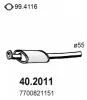 40.2011 ASSO Предглушитель выхлопных газов