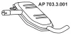 703.3.001 EBERSPÄCHER Средний глушитель выхлопных газов
