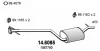 14.6085 ASSO Средний глушитель выхлопных газов