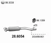 28.6054 ASSO Средний глушитель выхлопных газов