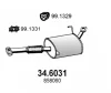 34.6031 ASSO Средний глушитель выхлопных газов