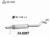 34.6097 ASSO Средний глушитель выхлопных газов