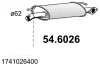 54.6026 ASSO Средний глушитель выхлопных газов