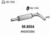 58.6004 ASSO Средний глушитель выхлопных газов