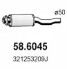 58.6045 ASSO Средний глушитель выхлопных газов