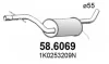 58.6069 ASSO Средний глушитель выхлопных газов